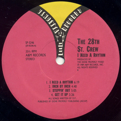 The 28th Street Crew : I Need A Rhythm (LP, Album)