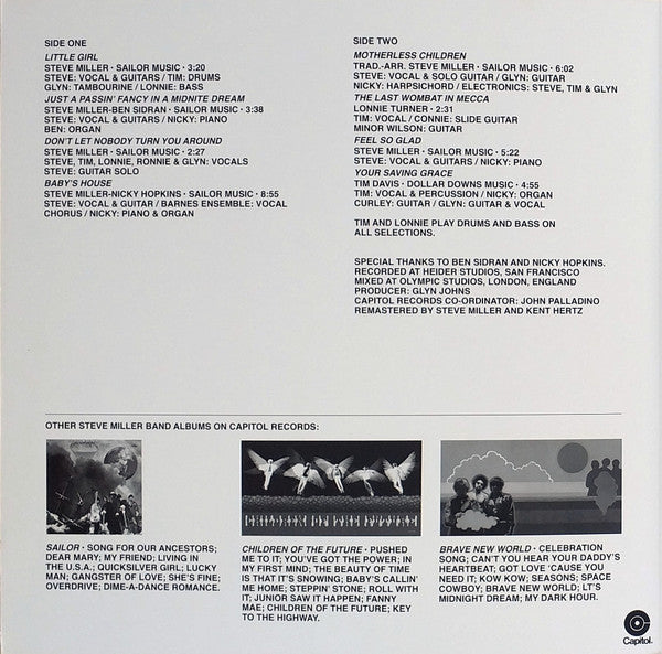 Steve Miller Band : Your Saving Grace (LP, Album, RE, RM, 180)
