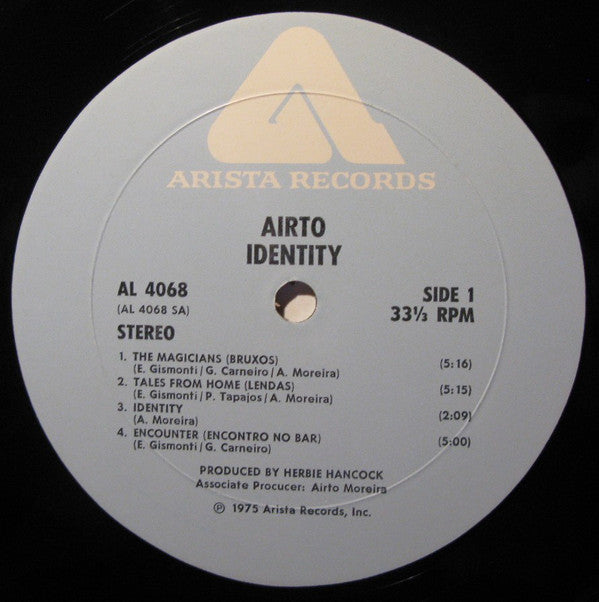 Airto Moreira : Identity (LP, Album)