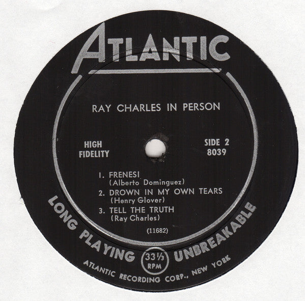Ray Charles : Ray Charles In Person (LP, Album, Mono)