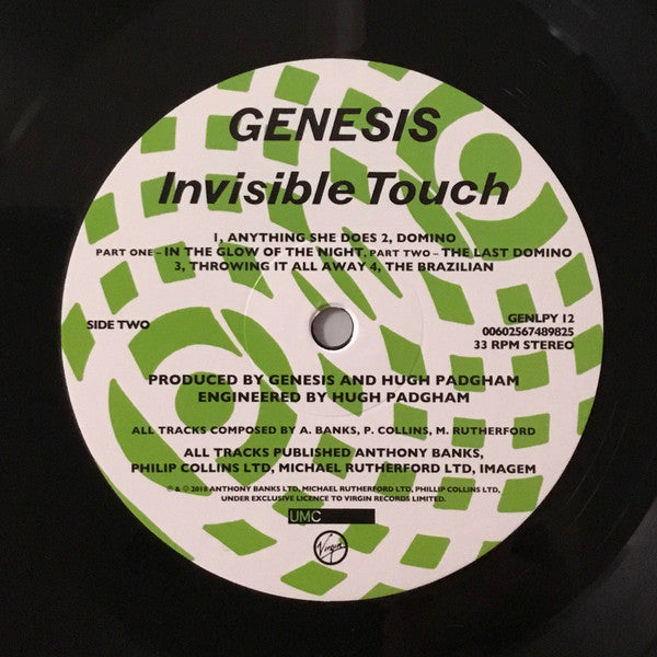 Genesis : Invisible Touch (LP, Album, RE, Hal)