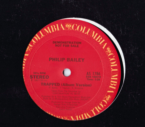 Philip Bailey : Trapped (12", Promo)