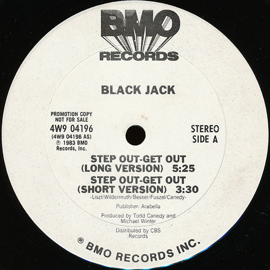 Black Jack (3) : Step Out - Get Out (12", Promo)