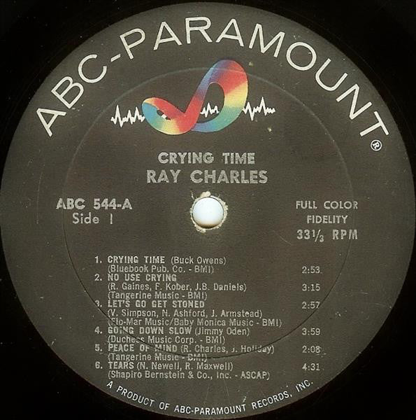 Ray Charles : Crying Time (LP, Album, Mono)