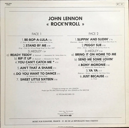 John Lennon : Rock 'N' Roll (LP, Album, RE)