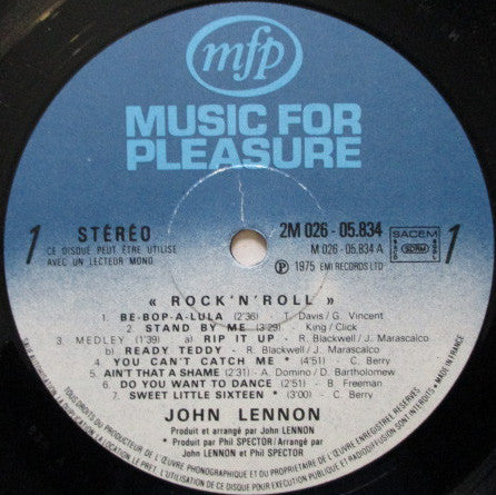 John Lennon : Rock 'N' Roll (LP, Album, RE)