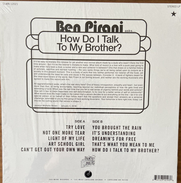 Ben Pirani : How Do I Talk To My Brother? (LP, Album)