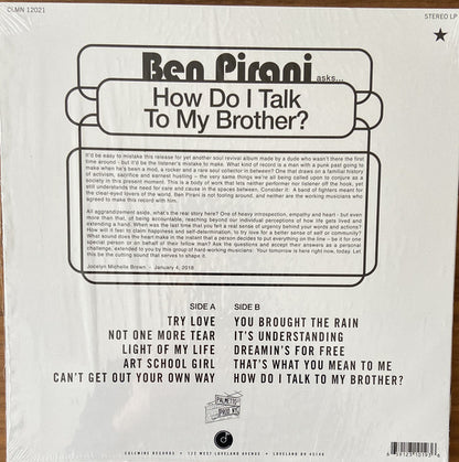 Ben Pirani : How Do I Talk To My Brother? (LP, Album)