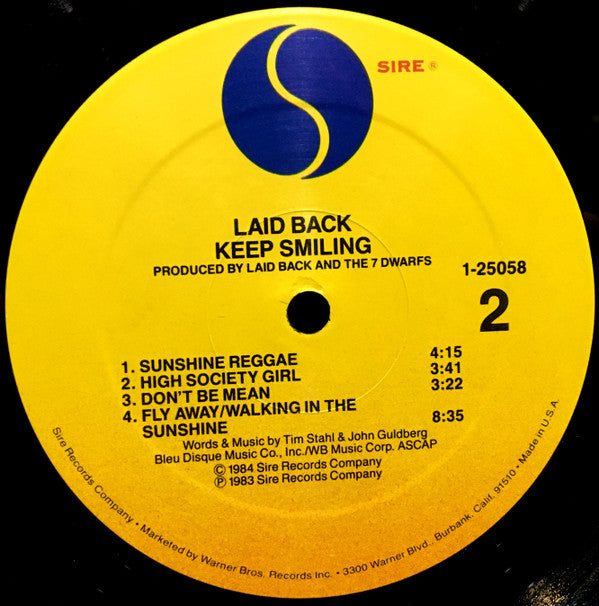 Laid Back : ...Keep Smiling (LP, Album, All)