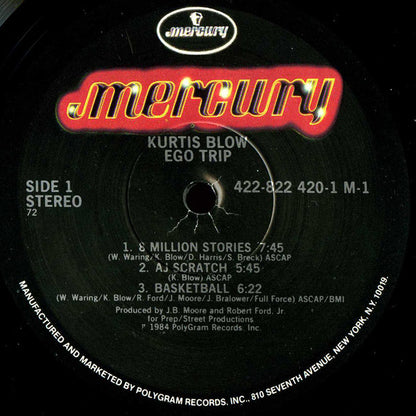 Kurtis Blow : Ego Trip (LP, Album, 72 )
