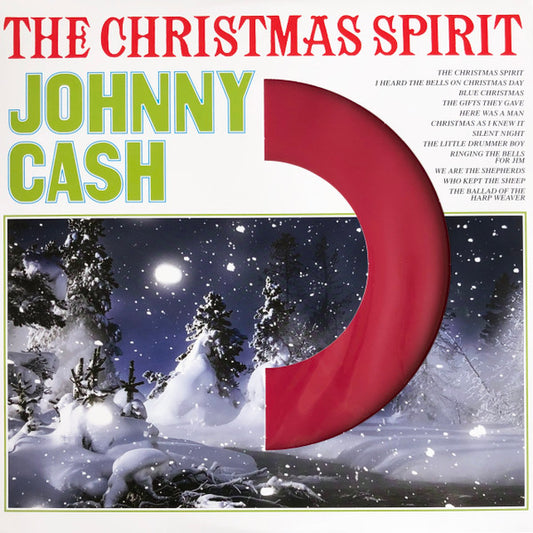 Johnny Cash : The Christmas Spirit (LP, Album, RE, Red)