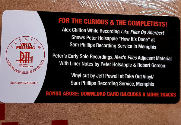 Peter Holsapple, Alex Chilton : The Death Of Rock: Peter Holsapple Vs. Alex Chilton (LP, Album)