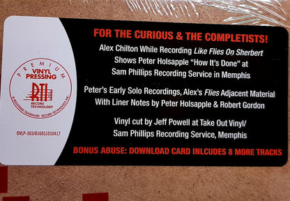 Peter Holsapple, Alex Chilton : The Death Of Rock: Peter Holsapple Vs. Alex Chilton (LP, Album)