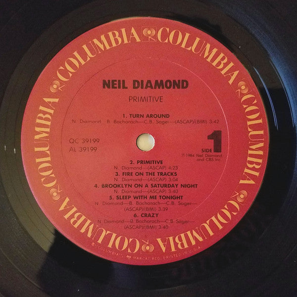 Neil Diamond : Primitive (LP, Album, Car)