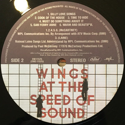 Wings (2) : Wings At The Speed Of Sound (LP, Album)