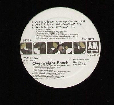 Overweight Pooch : Ace Is A Spade (12", Promo)