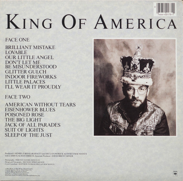 The Costello Show Featuring Elvis Costello : King Of America (LP, Album, Car)