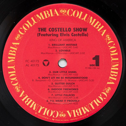 The Costello Show Featuring Elvis Costello : King Of America (LP, Album, Car)