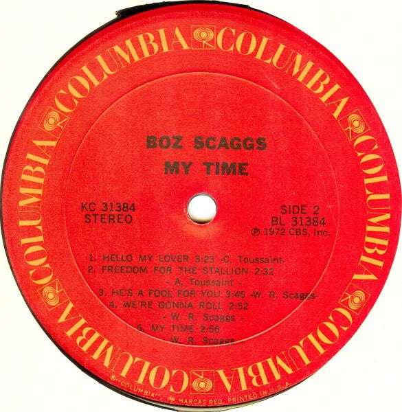 Boz Scaggs : My Time (LP, Album)