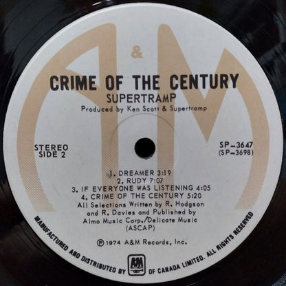Supertramp : Crime Of The Century (LP, Album)