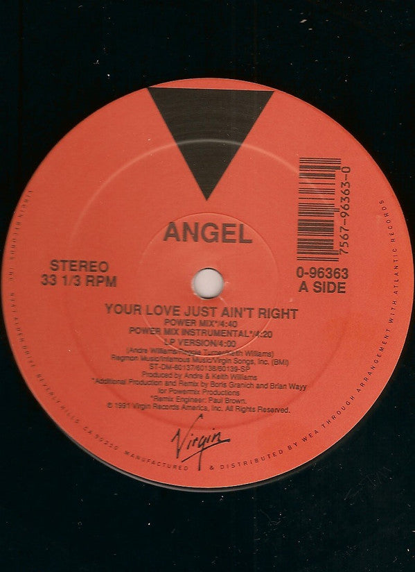 Angel Ferreira : Your Love Just Ain't Right (12")