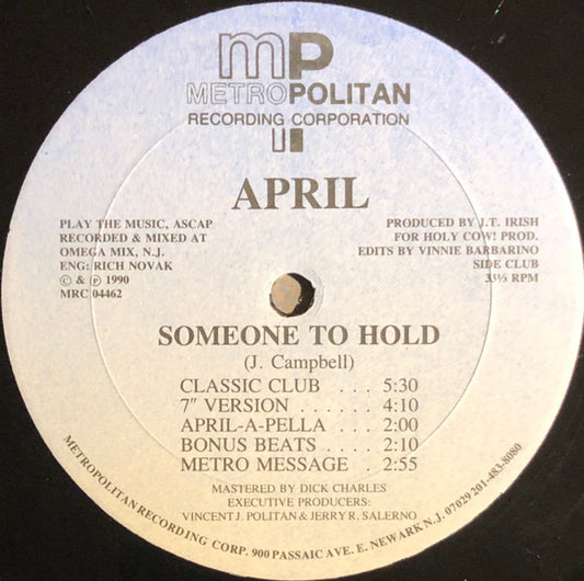 April (2) : Someone To Hold (12")