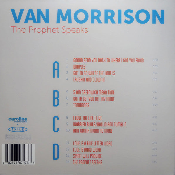 Van Morrison : The Prophet Speaks (2xLP, Album)