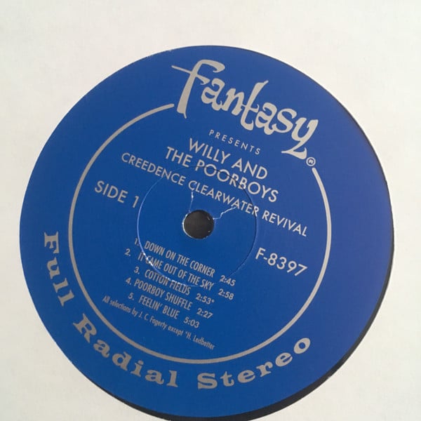 Creedence Clearwater Revival : Willy And The Poor Boys (LP, Album, RE)