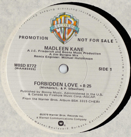 Madleen Kane : Forbidden Love (12", Promo)