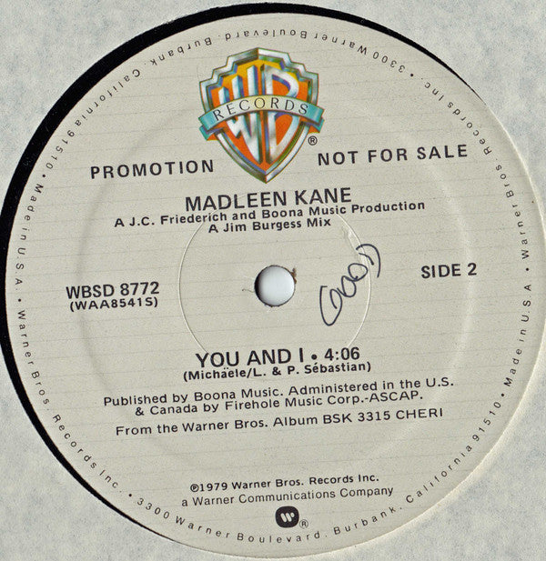 Madleen Kane : Forbidden Love (12", Promo)