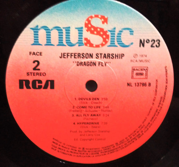 Jefferson Starship : Dragon Fly (LP, Album, RE)