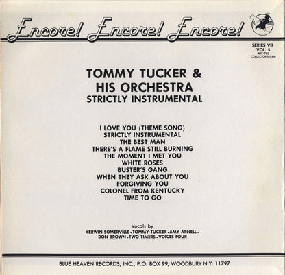 Tommy Tucker And His Orchestra : Strictly Instrumental (LP)