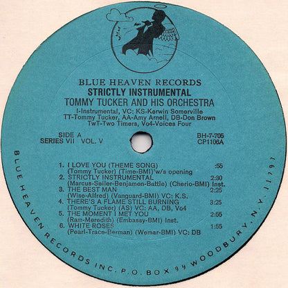 Tommy Tucker And His Orchestra : Strictly Instrumental (LP)