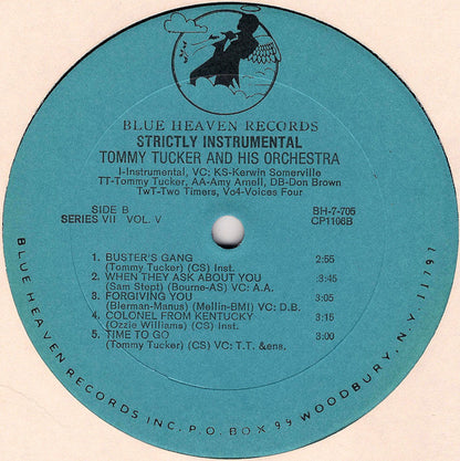 Tommy Tucker And His Orchestra : Strictly Instrumental (LP)