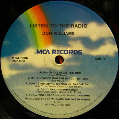Don Williams (2) : Listen To The Radio (LP, Album, Pin)