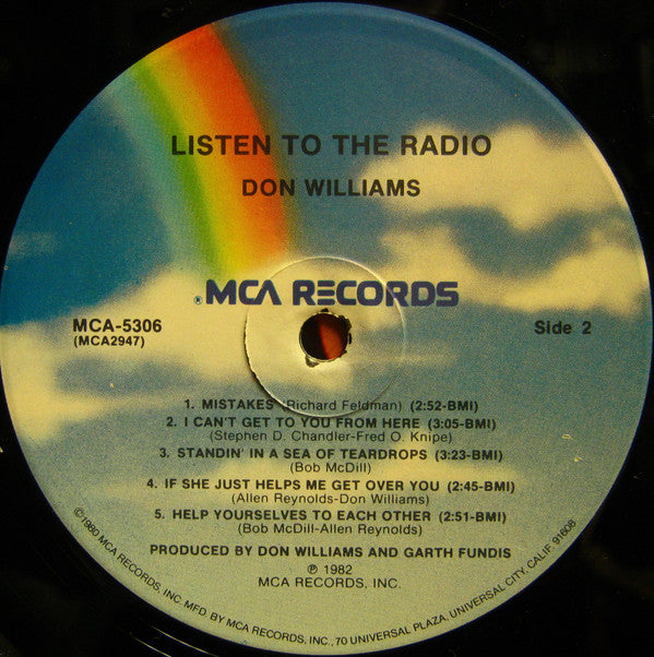 Don Williams (2) : Listen To The Radio (LP, Album, Pin)