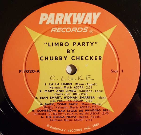 Chubby Checker : Limbo Party (10", Album, Mono)