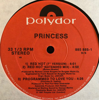 Princess : Red Hot! (12", Single)
