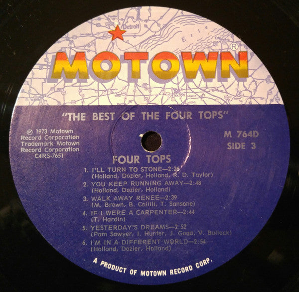 Four Tops : The Best Of The Four Tops (2xLP, Comp)