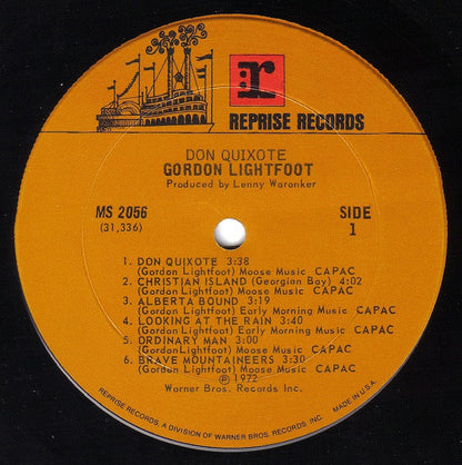 Gordon Lightfoot : Don Quixote (LP, Album, Pit)