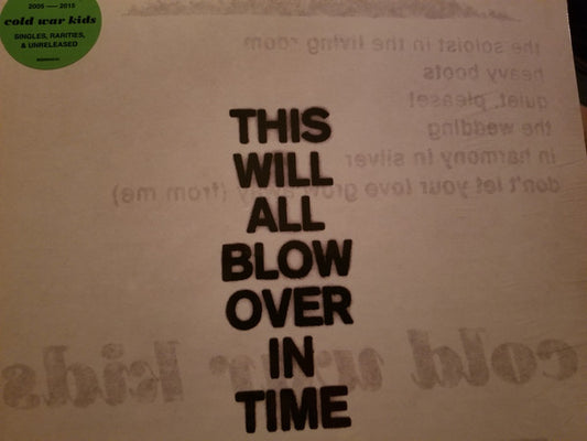 Cold War Kids : This Will All Blow Over In Time (2xLP, Comp, Ltd, Tra)