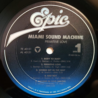 Miami Sound Machine : Primitive Love (LP, Album, Pit)