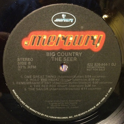 Big Country : The Seer (LP, Album, Promo, 70 )
