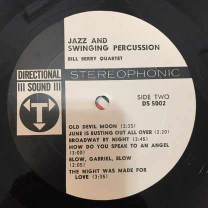 Bill Berry Quartet : Jazz & Swinging Percussion (LP, Album, Gat)