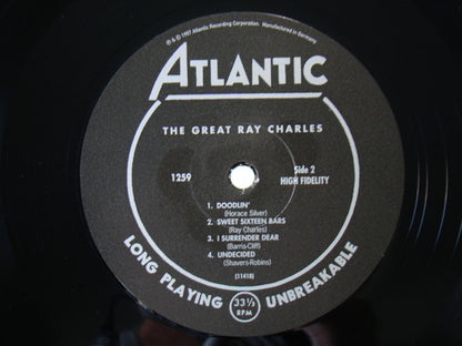 Ray Charles : The Great Ray Charles (LP, Album, Mono, RE, RM, 180)