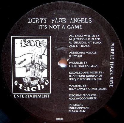 Dirty Face Angels : It's Not A Game / 6 Emcees (12")