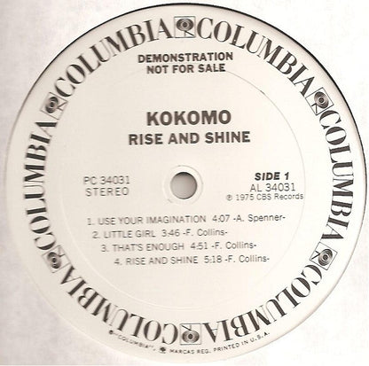 Kokomo : Rise And Shine! (LP, Album, Promo)