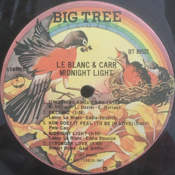 LeBlanc & Carr : Midnight Light (LP, Album, MO )