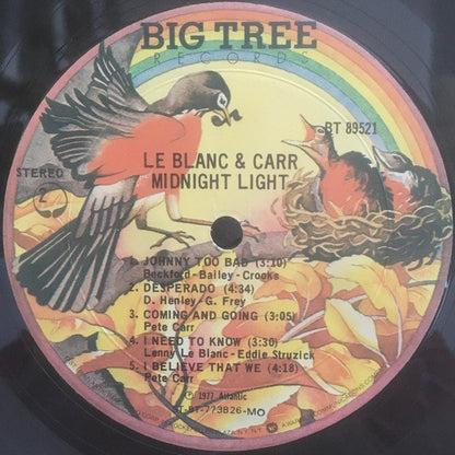 LeBlanc & Carr : Midnight Light (LP, Album, MO )