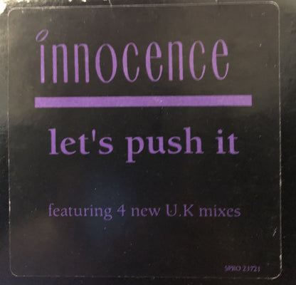 Innocence : Let's Push It (12", Promo, Blu)
